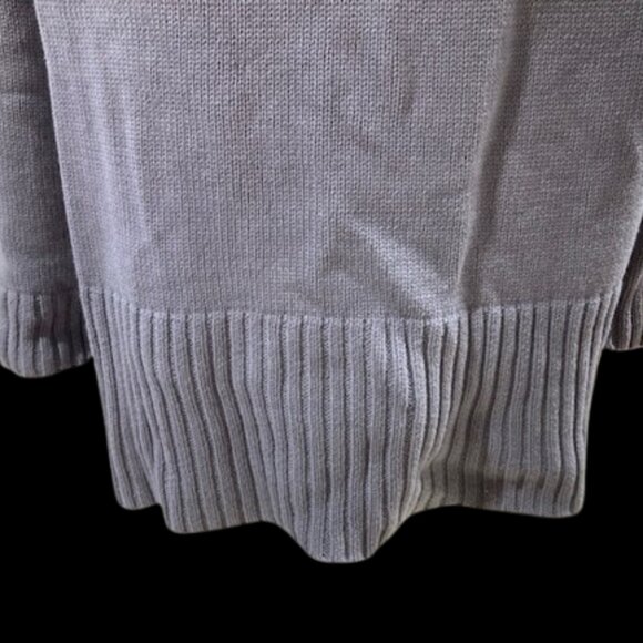 Liz Claiborne XXL Ribbed Sweater V-Neck Lace up Pullover - Picture 4 of 7